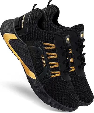 Lattest Sneakers Shoe For Men (Black , 10)