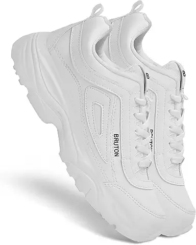 BRUTON EVA Lite Sport Shoes Running Shoes for Men- White