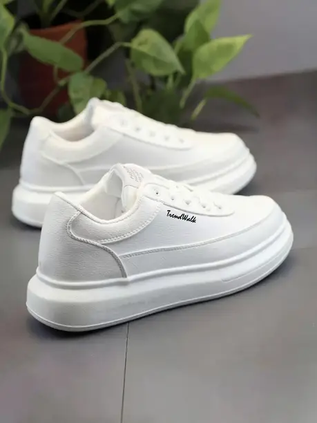 edisson  001-Original Luxury Branded Fashionable Men's Casual Sneakers For Men (White) Sneakers For Men